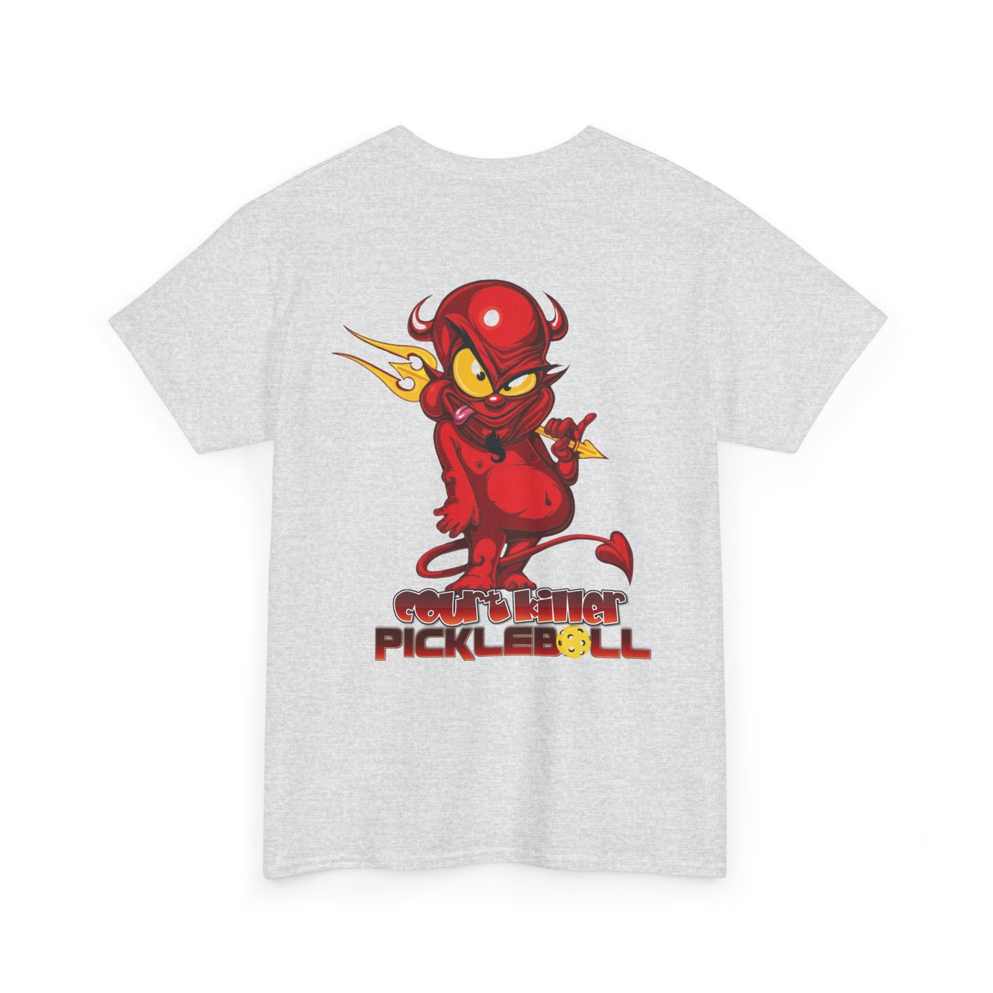 Court Killer™ Devilish Design Pickleball Unisex Heavy Cotton Tee