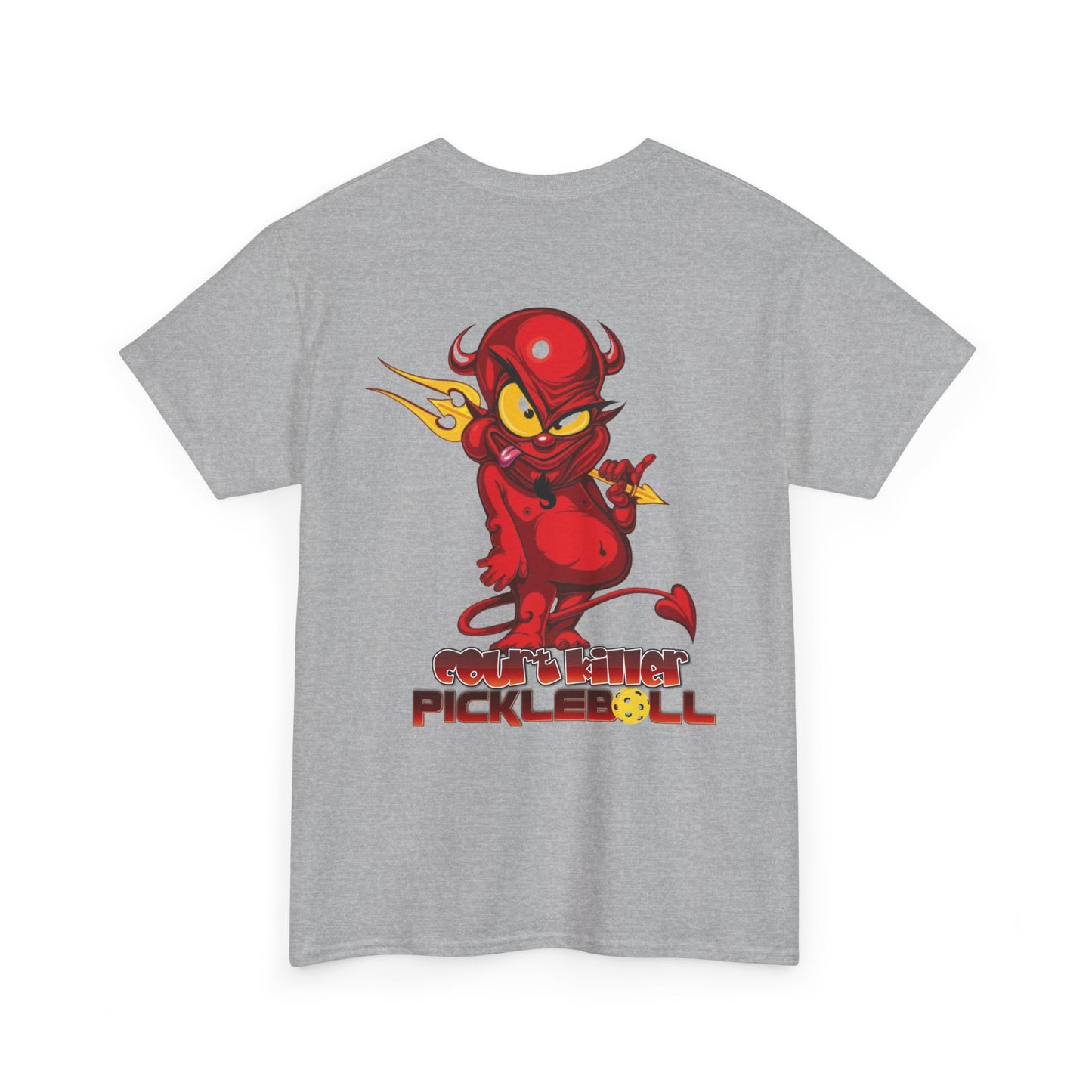 Court Killer™ Devilish Design Pickleball Unisex Heavy Cotton Tee