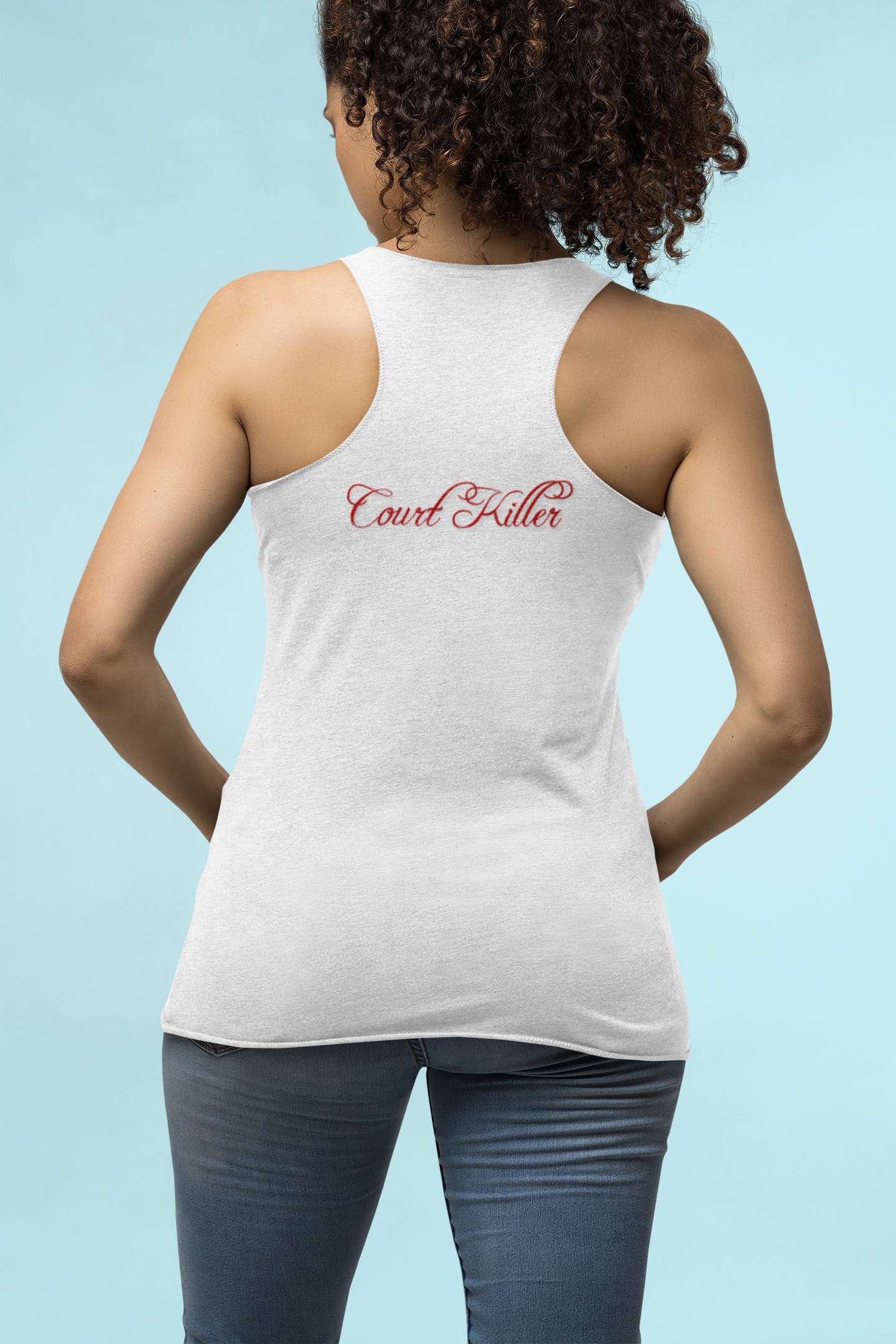 Court Killer™ Spicy Pickleball Women’s Sporty Racerback Tank