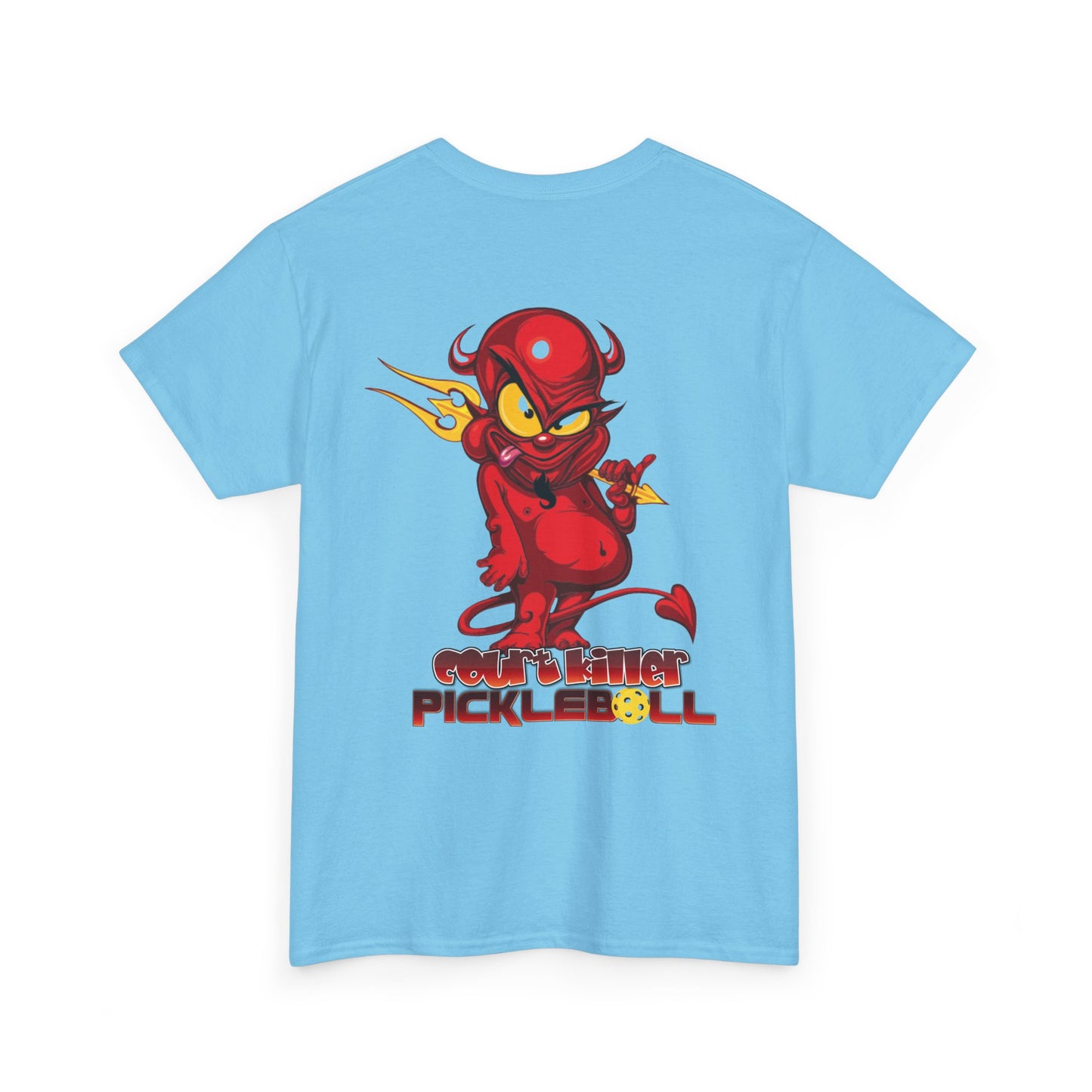 Court Killer™ Devilish Design Pickleball Unisex Heavy Cotton Tee