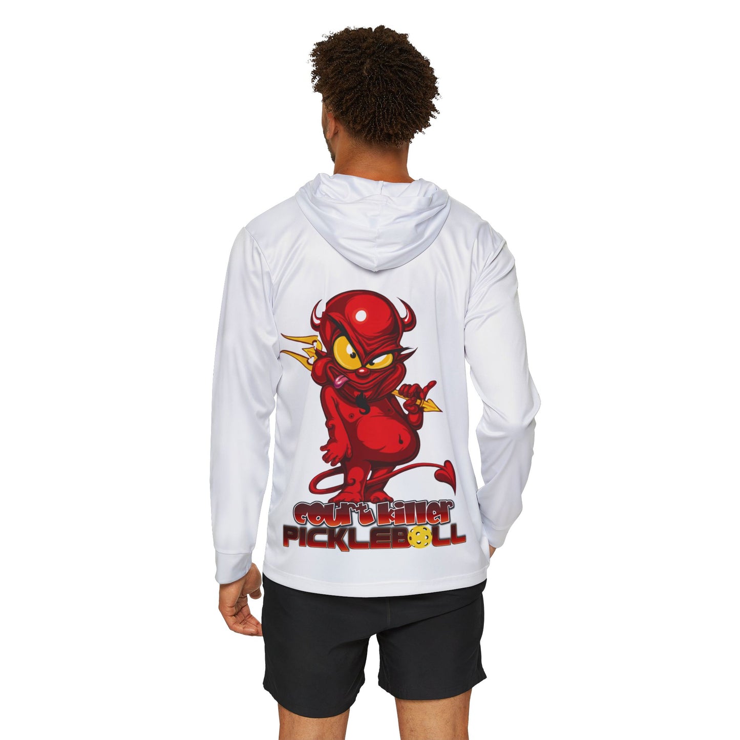 Court Killer™ Devilish Design Men’s Long Sleeve Warm-Up Hoodie