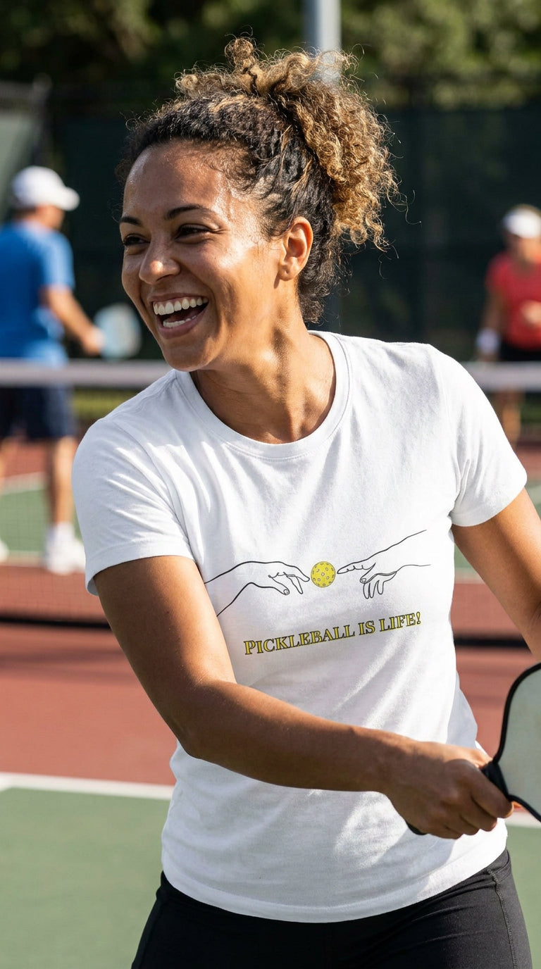  "Pickleball is Life!" Art T-Shirt