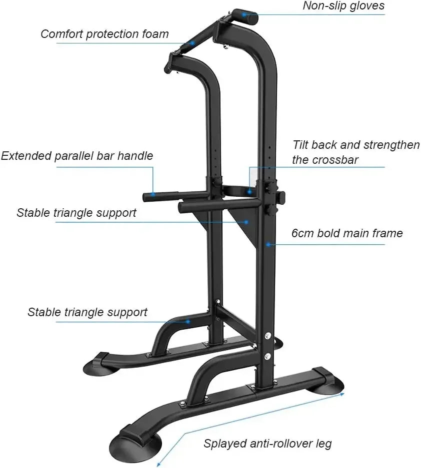 Power Tower Dip Station Pull Up Bar