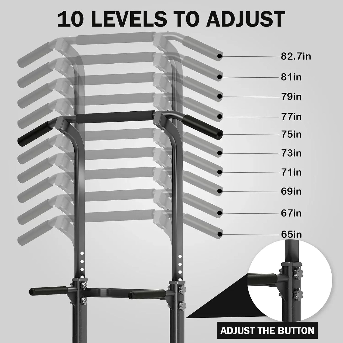 Power Tower Dip Station Pull Up Bar