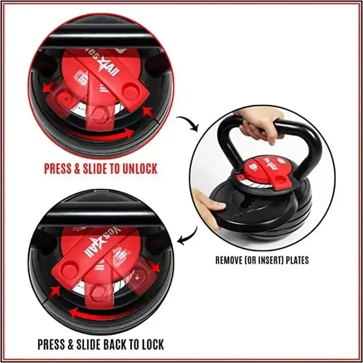 Adjustable Kettlebell Weight Set