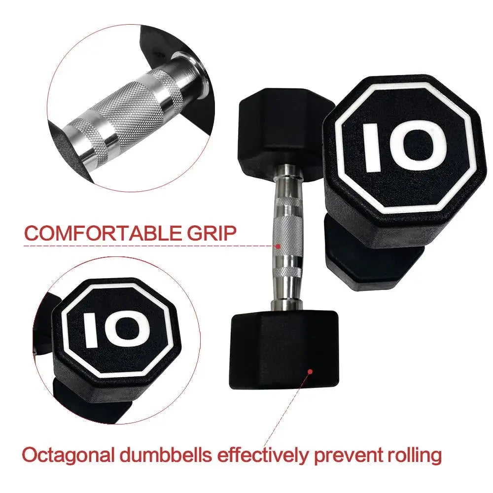 APOLLO Octagonal Dumbbells Set of 2 - 10 lbs