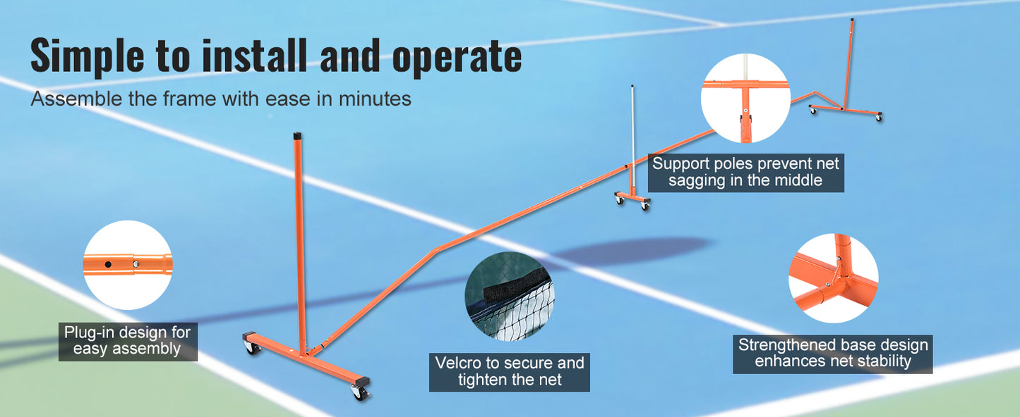 VEVOR Portable Pickleball Net System 22FT Full Court