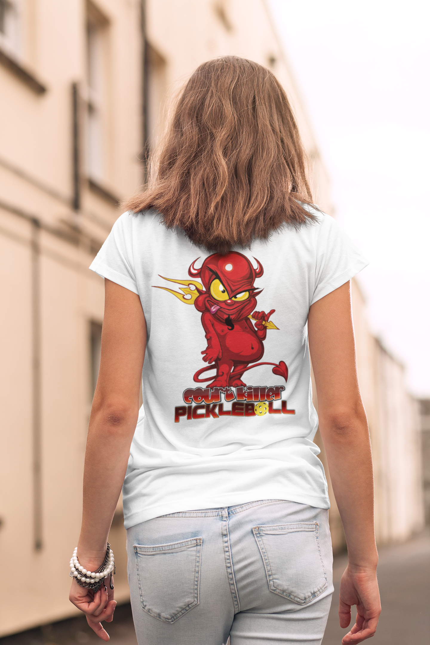 Court Killer™ Devilish Design Moisture-Wicking Unisex Pickleball Tee